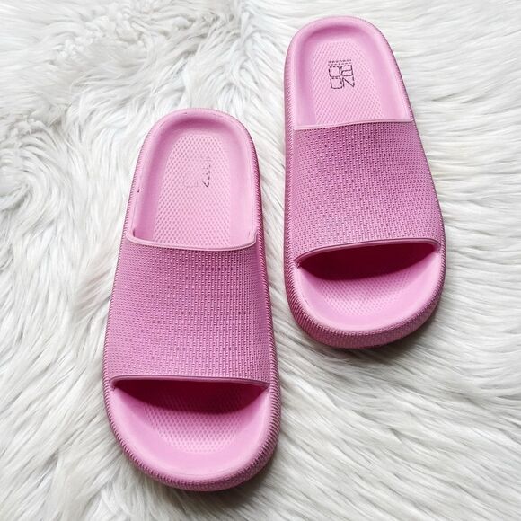 No Boundaries Casual Slides Pink Size 6 - Picture 4 of 5
